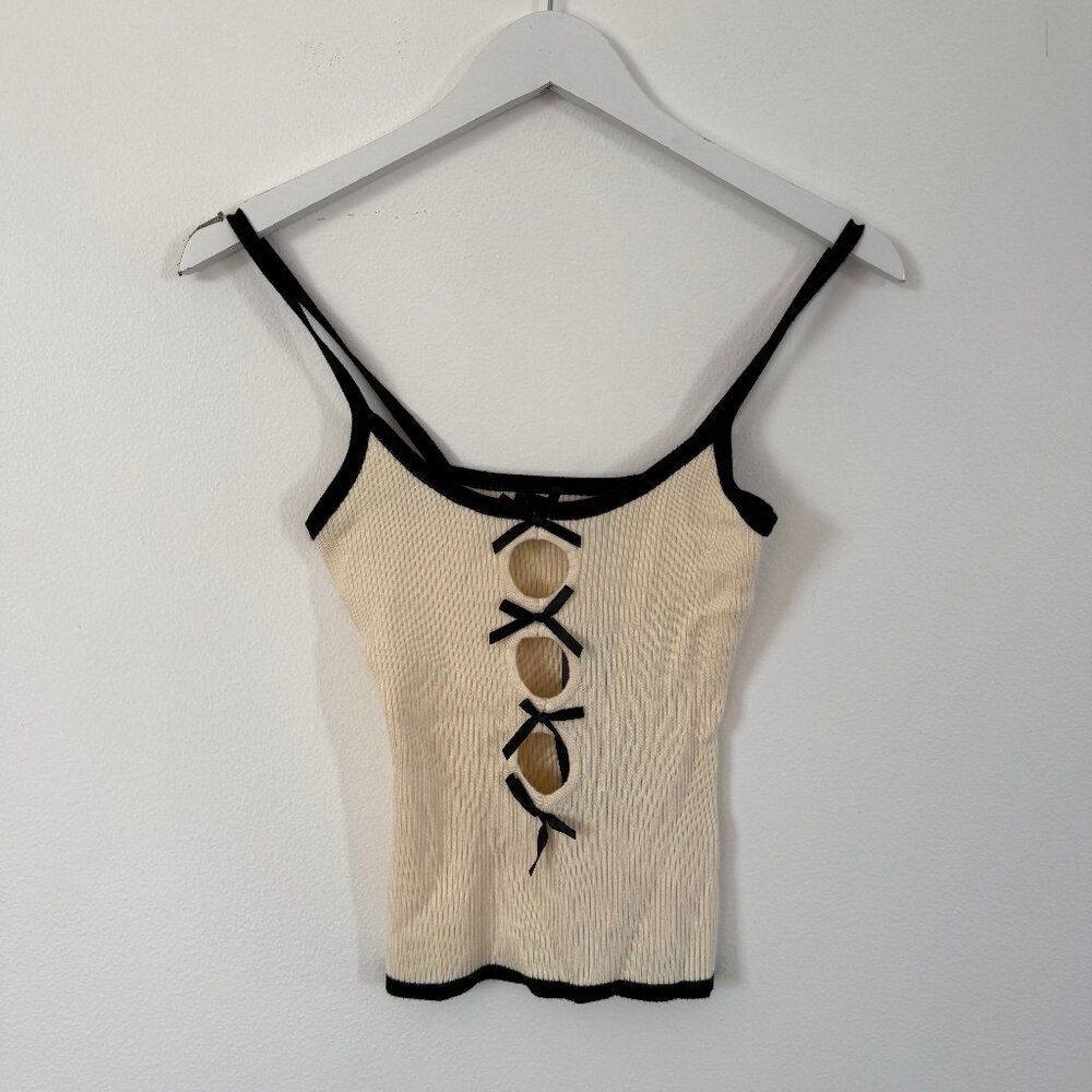 Lioness Kiss Me Cami Top Bone NWT